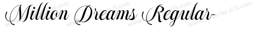 Million Dreams Regular字体转换